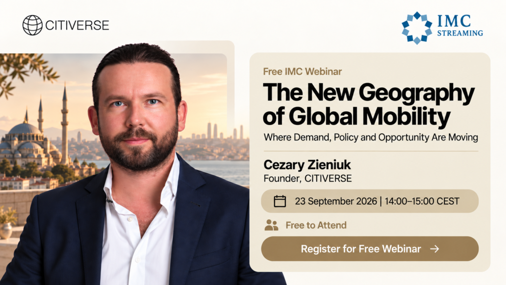 Investment Migration Council free webinar The New Geography of Global Mobility