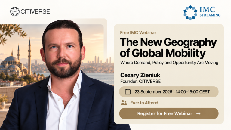 Investment Migration Council free webinar The New Geography of Global Mobility